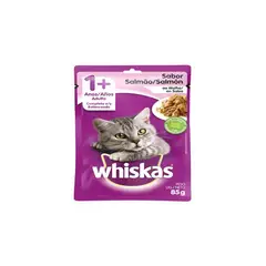 WHISKAS - Alimento húmedo gato adulto salmón sobre 85gr