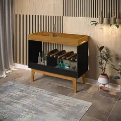 MUEBLES 2020 - Bar Bora Negro Natural