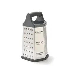 PRESS - Rallador Rallo de Cocina 6 Caras Hexagonal Acero Inox 86501 Gris