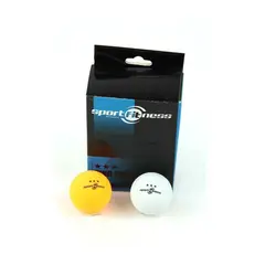 SPORT FITNESS - Pelota de tenis de mesa 3 estrellas-73112- sportfitness