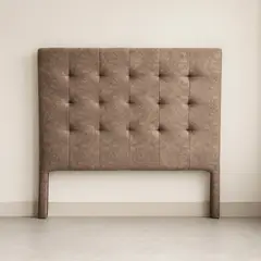 ESTILO Y CONFORT - Cabecero Deco Semidoble Incluye Respaldo Acolchada 120x190 Cm