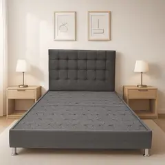 ESTILO Y CONFORT - Basecama y cabecero 140x190 gris