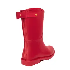 BOTTPLIE - Botas Lluvia Mediana Mujer Mini Bowtie - Rojo