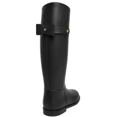 BOTTPLIE - Botas Lluvia Impermeable Golden Bowtie - Negro