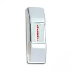 INDEPENDIENTE - Boton de emergencia plastico compacto blanco