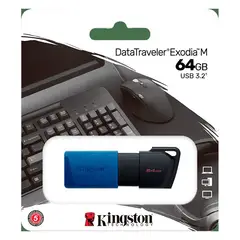 KINGSTON - Memoria usb 3.2 datatraveler exodia m 64gb