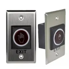 ZKTECO - BOTON NO TOUCH SALIDA SAT MR11 INOXIDABLE RECTANGULAR