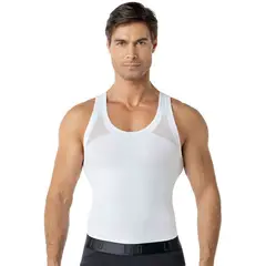 LEO - Camiseta ajustada para hombre de compresión suave en microfibra