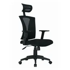 GENERICO - SILLA DE OFICINA GERENCIAL EN MALLA ERGONICA COMODA - NEGRA