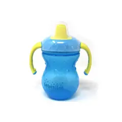 BEBESITOS - Vaso entrenador antiderrame 9 oz 270 ml azul