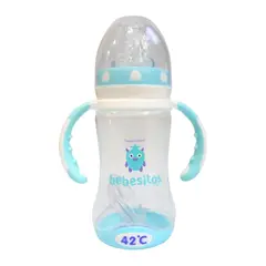 BEBESITOS - Biberón 237ml 8oz Con Asas Control de Temperatura