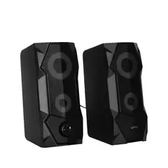 VTA - Set Parlantes Gamer Luces Multicolor 8W
