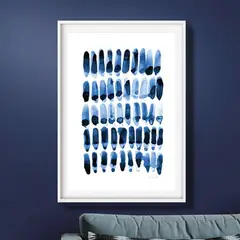 DE CASA - Cuadro manchas azules