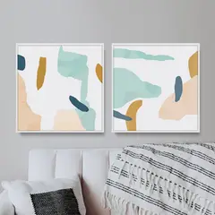 DE CASA - Diptico tonos pastel