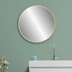 DE CASA - Espejo de pared - mdf - planet dorado