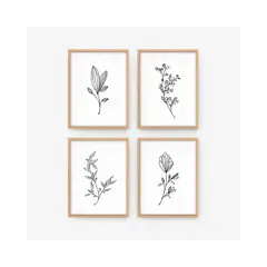 DE CASA - Set x 4 cuadros natura
