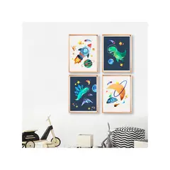 DE CASA - Set x 4 cuadros infantiles fantasia