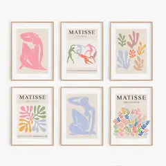 DE CASA - Set x 6 cuadros matisse