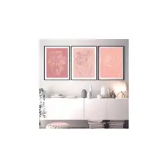 DE CASA - Triptico mujeres rosa