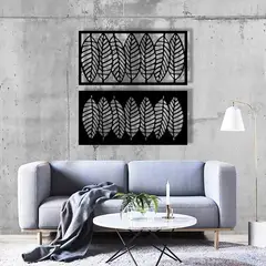 DE CASA - Diptico hojas otoño calado