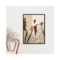 DE CASA - Cuadro mujer morena