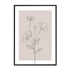 DE CASA - Cuadro hojas flores