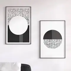 DE CASA - Díptico Circulos Decasa 40 x 60 cms - Moderno.