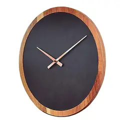 DE CASA - Reloj Wow Decasa de 30 cms de diámetro - Moderno - Negro y Madera.
