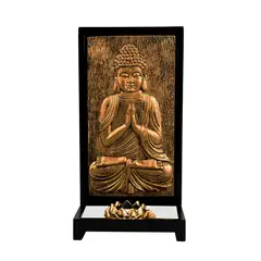 DAYOSHOP - Jardín Zen Buda Dorado Vintage Flor Loto