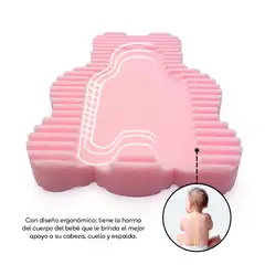TORAL - Espuma bañera para bebé en forma de oso antideslizante