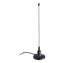 STEREN - Mini antena uhf con base de imán y booster de 26 d