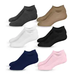 MR HAPPY - Media Calcetín Semi Acolchada Mrhappy Unisex Pack x 6 Pares