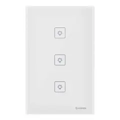 STEREN - Triple apagador/interruptor Wi-fi De Pared Con Botones Touch