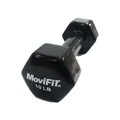 MOVIFIT - Mancuerna encauchetada en vinilo 10 lb
