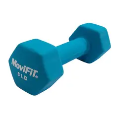 MOVIFIT - Mancuerna encauchetada en neopreno 8 lb
