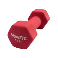 MOVIFIT - Mancuerna encauchetada en neopreno 5 lb