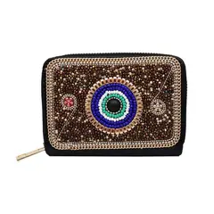 DAYOSHOP - Billetera Ojo Turco Nazar Artesanal Chaquira Protección