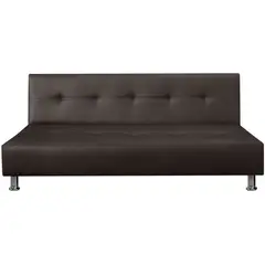 PULLMAN - Sofá Cama Mauro Cuero Sintético Café