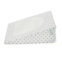 NUBBA - Almohada antireflujo para bebés toral blanca