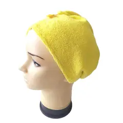 PYX - Toalla De Microfibra Turbante Para El Cabello Amarillo