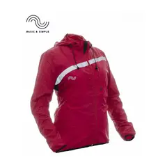 BASIC & SIMPLE - Chaqueta rompeviento con malla para mujer.
