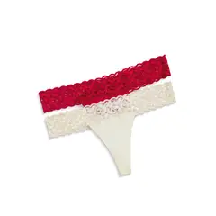 FORMAS INTIMAS - Brasilera Paq X2 Adulto Rojo/Marfil FI 73002