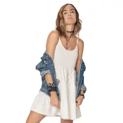 RUTTA - Vestido Corto Para Mujer Marfil