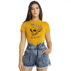 ATYPICAL - Camiseta Juvenil Mostaza 90936