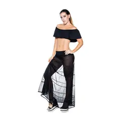 FORMAS INTIMAS - Salida De Baño Mujer Negro FI 42357
