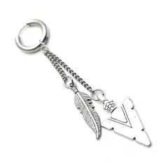 DAYOSHOP - Solitario Pluma Y Punta De Flecha Acero_.