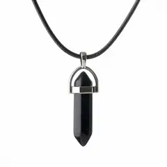 DAYOSHOP - Collar Cuarzo Lluvia De Plata Mas Estuche