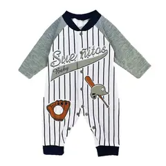 MUNDO BEBE - Pijama bebé niño enteriza beisbol gris