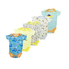 MUNDO BEBE - Bodies body Mamelucos para bebe niño x5 unid bebé.