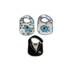 MUNDO BEBE - Babero set x 3 unidades para bebe niño